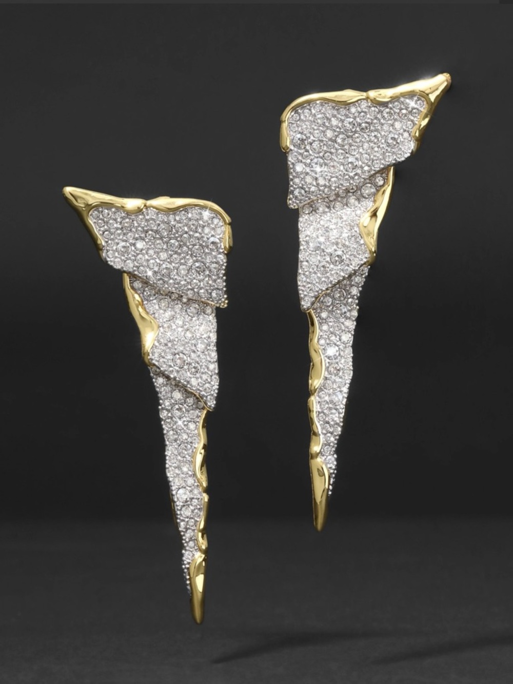 ALEXIS BITTAR Solanales Crystal Cascade Earrings Lightning Mobile MY06